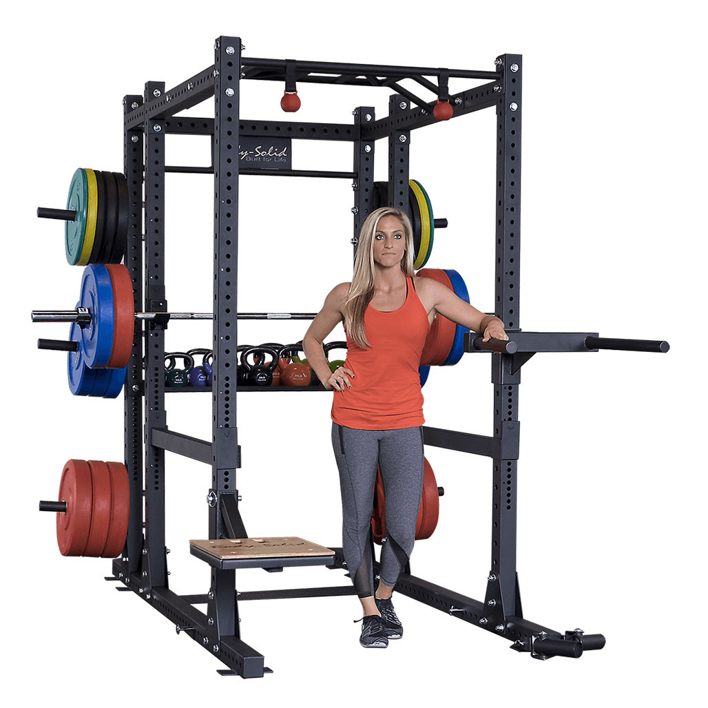 Body-Solid Pro ClubLine SPR1000 Power Rack Gym Package